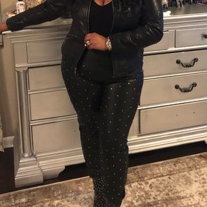 Leather studded pants!!!!